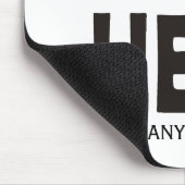 モダンブラックビジネスカスタムロゴプロモーション マウスパッド (コーナー)