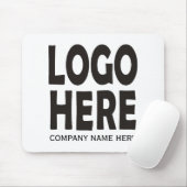 モダンブラックビジネスカスタムロゴプロモーション マウスパッド (マウス)
