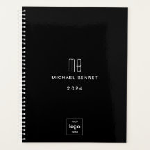 モダンブラックビジネスロゴ 2024