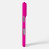 モダンブラックピンクのカスタムモノグラムネーム Case-Mate iPhoneケース (裏面 / 右)