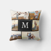 モダンブラックフォト クッション (裏面)