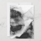 モダンブラックブラシスクリプト写真卒業パーティー 招待状 (裏面)