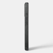 モダンブラックマットテクスチャー名入れ Case-Mate iPhoneケース (裏面 / 左)