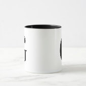 モダンブラックモノグラム G カスタム オーダー マグカップ (中央)