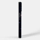 モダンブラックラメ ローズゴールド モノグラム Case-Mate iPhoneケース (裏面 / 右)