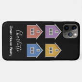 モダンブラック不動産エージェント Case-Mate iPhoneケース (裏面(横))