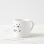 モダンブラック保ライフシンプル エスプレッソカップ (正面右)