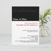 モダンブラック卒業の発表 招待状 (スタンド正面)