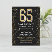 モダンブラック65歳の誕生日 セーブザデート (スタンド正面)