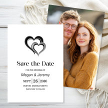 モダンブラック＆シルバーハートの結婚式