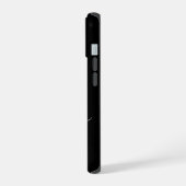 モダンブラック+ティールスクリプトモノグラム iPhone 15ケース (左側面)