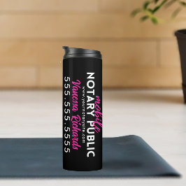 モダンブラック&ピンク公証人一般プロモーション タンブラー