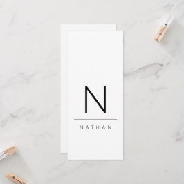 モダンブラック&ホワイト結婚ズゲスト座席表 招待状