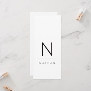 モダンブラック&ホワイト結婚ズゲスト座席表 招待状