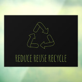 モダンブラック リデュース リユース リサイクル エコ ウィンドウサイン (シート3)