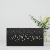 モダンブラック&金ゴールドサロンスパギフト券 (スタンド正面)