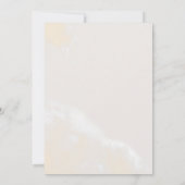 モダンブラッシュフラワー | マーブルフレーム カジュアルウェディング 招待状 (裏面)