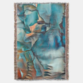 モダンブランケットと抽象芸術パターン スローブランケット (正面縦)