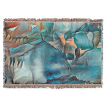 モダンブランケットと抽象芸術パターン