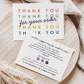 モダンブランディング小口発注梱包 サンキューカード