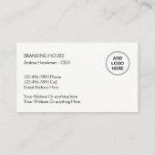 モダンブランディング2面デザイン 名刺 (裏面)