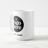 モダンブランドロゴ コーヒーマグ コーヒーマグカップ (正面左)