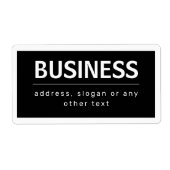 **モダンブランド名または企業名** | 黒と白 ラベル (正面)