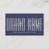 モダンブランド名をエレガントnavy blueに追加 名刺 (正面)