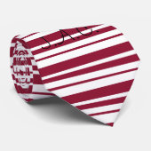 モダンブルゴーニュと白 ネクタイ (ロール)