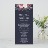 モダンブルゴーニュフローラネイビージオメト結婚リー プログラム (スタンド正面)