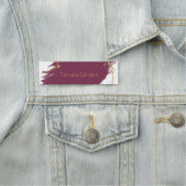 モダンブルゴーニュ金ゴールド絵を描ストローク 名札 (インサイチュ)