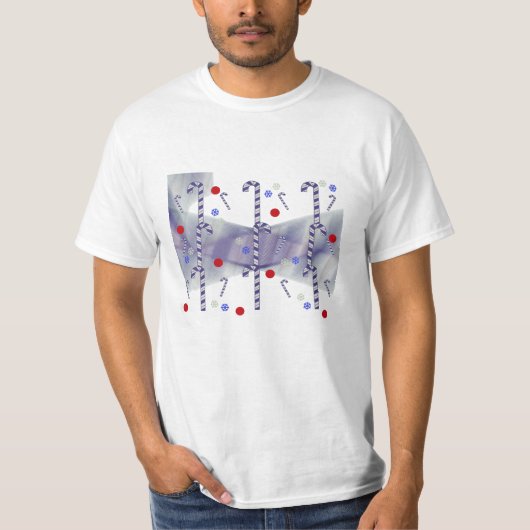 モダンブルーのキャンディケーントレーナー Tシャツ (正面)