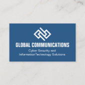 モダンブルーのサイバーセキュリティ技術企業 名刺 (正面)