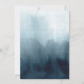 モダンブルーウェディング セーブザデート (裏面)