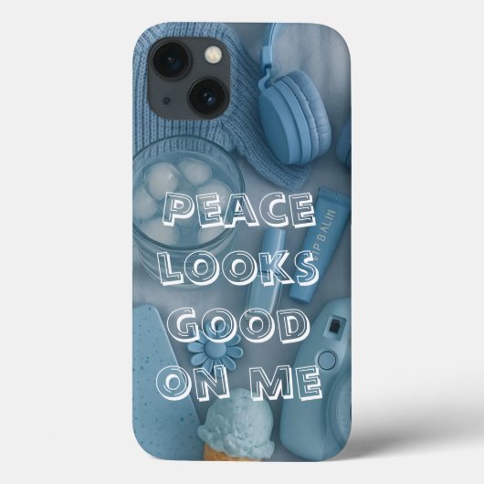 モダンブルーエステティックフォンケース Case-Mate iPhoneケース (裏面)