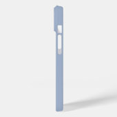モダンブルーグレーイニシャルミニマルモノグラムケース Case-Mate iPhoneケース (裏面 / 左)