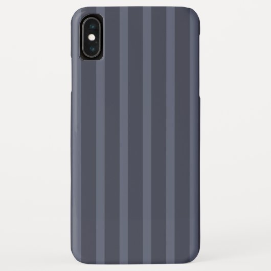 モダンブルーグレー ストライプ Case-Mate iPhoneケース (裏面)