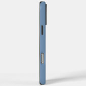 モダンブルーグレー モノグラムイニシャル モダン Case-Mate iPhoneケース (裏面 / 右)