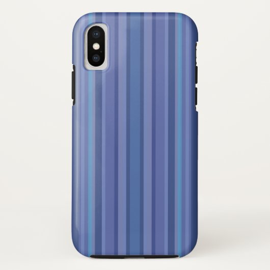 モダンブルーパープルストライプiPhone Case-Mate iPhoneケース (裏面)