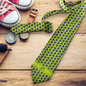 モダンブルーベはっきりしたリーイニシャル鮮やかおもしろいノベルティ ネクタイ