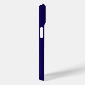 モダンブルーホワイトモノグラムイニシャル Case-Mate iPhoneケース (裏面 / 右)