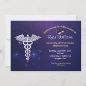 モダンブルーメディカル大学卒業党 招待状 (正面)