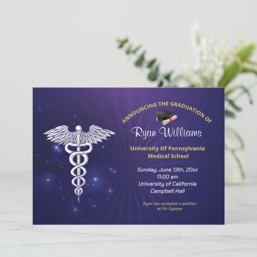 モダンブルーメディカル大学卒業党 招待状 (スタンド正面)