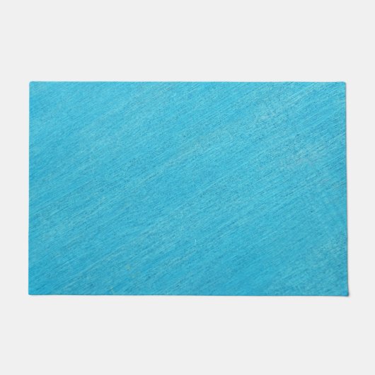 モダンブルー抽象画 ドアマット (正面)
