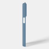 モダンブルー コーストホワイト モノグラム 名前 Case-Mate iPhoneケース (裏面 / 右)