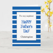 モダンブルー 父の日 お甥さん カード (黄色い花)