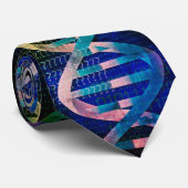 モダンブルーDNA ID アート メディカル サイエンス ネクタイ (ロール)