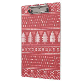モダンブロッキークリスマスツリーパターン クリップボード