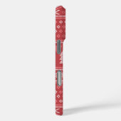 モダンブロッキークリスマスツリーパターン Case-Mate iPhoneケース (裏面 / 右)