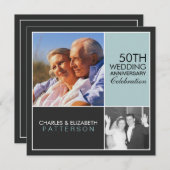 モダンブロック アニバーサリー パーティー 招待状 (正面/裏面)